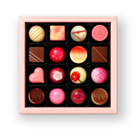 Pink Choco | Schachtel mit 16 Pralinen